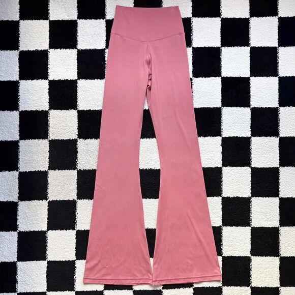 Offline Aerie Real Me High Waisted Crossover Flare Leggings Mauve M - Picture 2 of 4